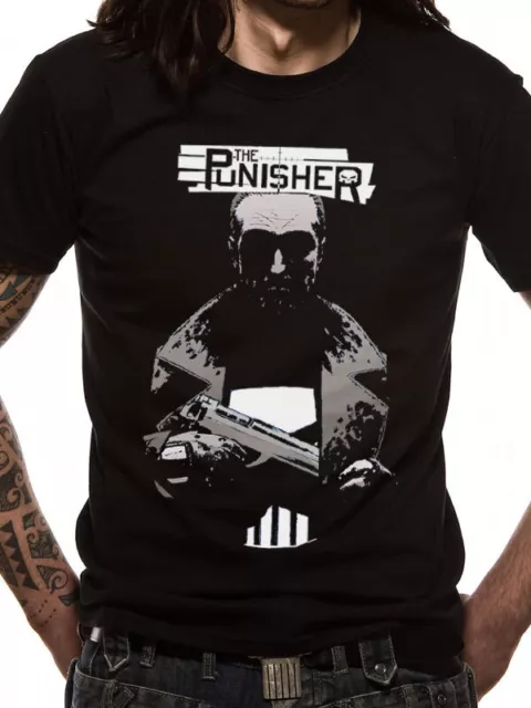 punisher poche officielle unisexe noir t-shirt crâne marvel comics femmes