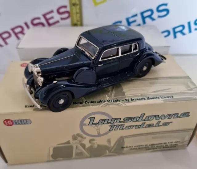 Lansdowne Models LDM87  1/43 Scale 1939 Lagonda V12 Long Saloon - Dark Blue