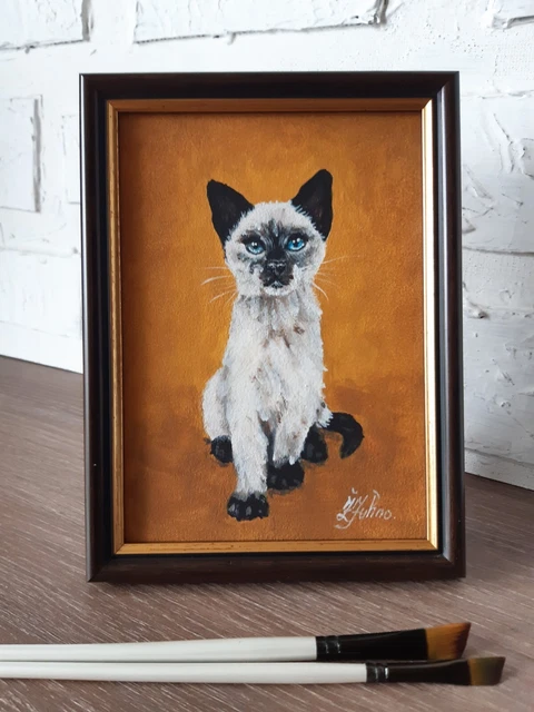 REPRODUCTION ET CADRE Nathalie chat perché, 1991 de Gilles