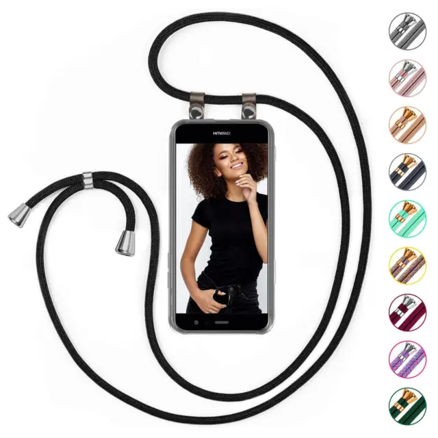 Téléphone Portable Chaîne pour Huawei P10 Lite Étui Avec Ruban Kettenhülle Corde