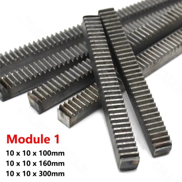 1 Mod Steel Gear Rack Pinion Rack For Motor RC Model CNC DIY Long 100/160/300mm