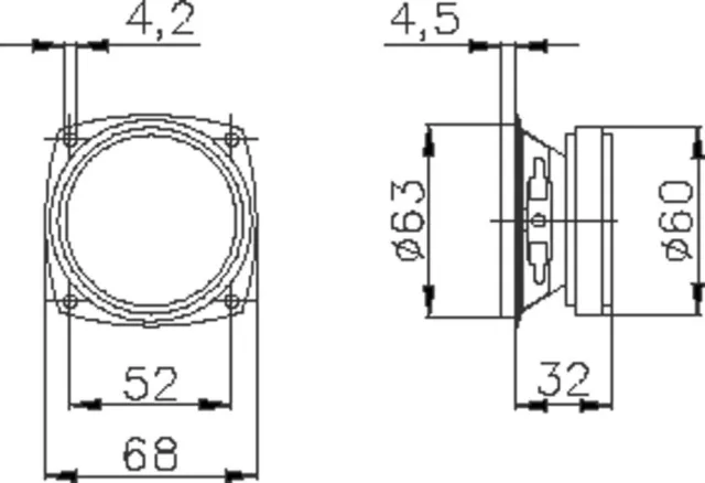 WHD Lautsprecher Chassis B66BB-8 schwarz Lautsprecher 1310660020201 Lautsprecher