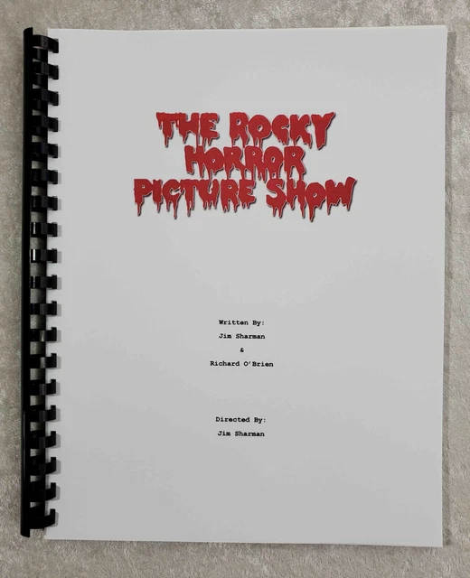 THE ROCKY HORROR Picture Show Script Reprint Full Screenplay Script ...