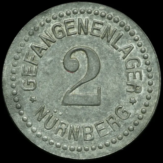 POW CAMP - WWI: 2 Pfennig. KGL - GEFANGENENLAGER NÜRNBERG / BAYERN.