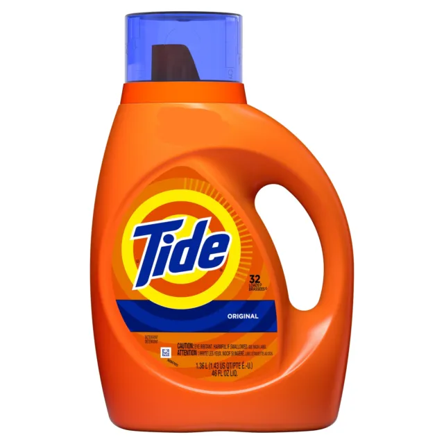 Tide Original, 32 Loads, Liquid Laundry Detergent (1.36L)