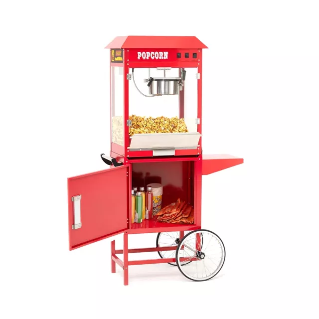 8 OZ Popcorn Machine with Cart, [3 Mins Get 60 Cups] [Durable] [Professional]...