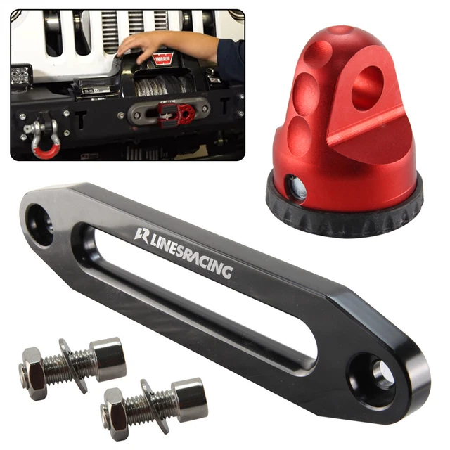 Winch Hook + 10" 254mm Hawse Fairlead 8000-15000 LBs for ATV/UTV Rope Cable