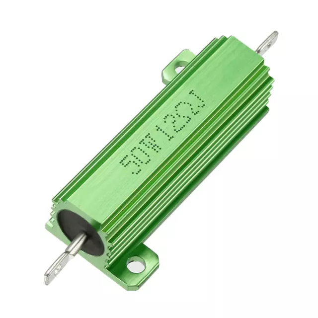 50W 12 Ohm Resistenza potenza avvolgimento telaio chassis alluminio verde 1pz