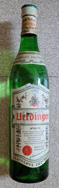 Vieille Bouteille d Alcool Allemand UERDINGER 38° (1976)