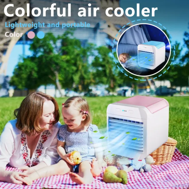 Portable Mini Air Cooler USB Small Air Cooler Ice Crystal Small Air Conditioner