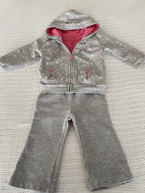 Carters Baby Girl 9 Months 3 Piece Pants Set