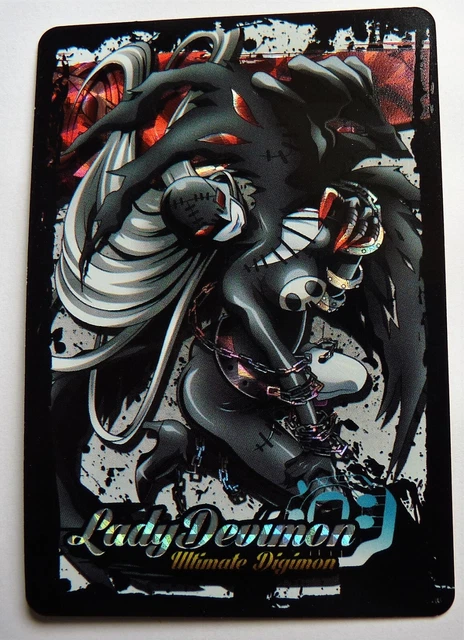 SEXY GIRL MANGA HOLO PRISM WAIFU CARD Ultimate Digimon LadyDevimon 5.19 -  PicClick UK