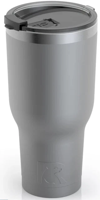 RTIC 40oz Thermal Tumbler Graphite Stainless Mug Travel Cup Cold/Hot 3