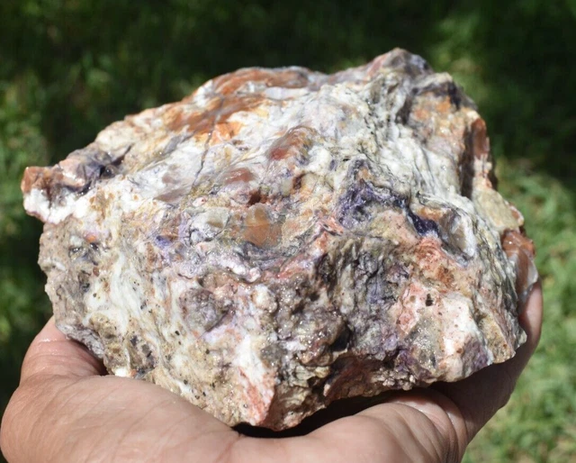 3.06 Lb Tiffany Stone Rough, Bertrandite, Opalized Fluorite (Bdc)