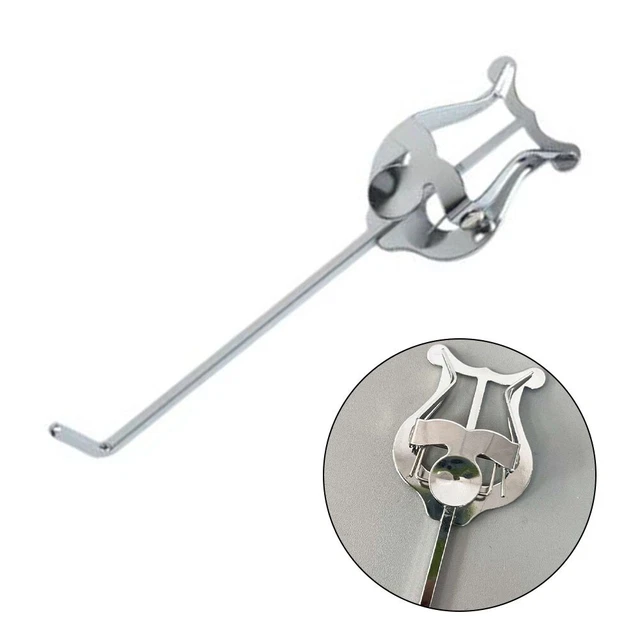 Lyre Soundman Pour Trombone - Support Partitions Avec Pince - Laiton Laqué 83x76mm - Pour Fanfares
