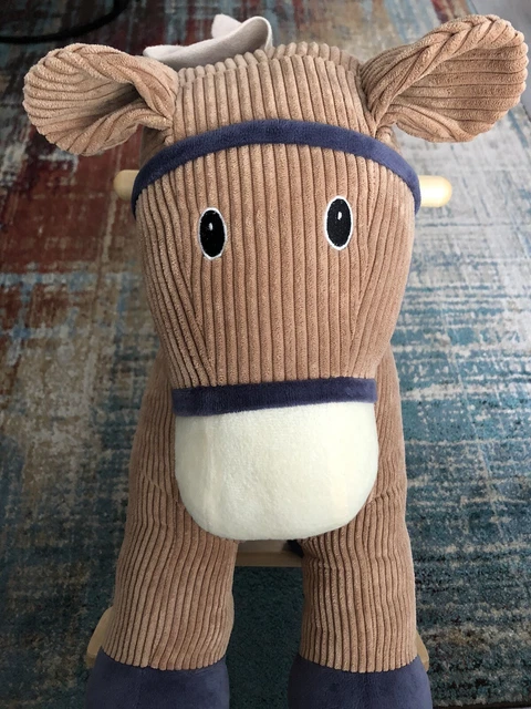 LITTLE TOWN ROCKING Horse. Light Brown Sound In Working Order