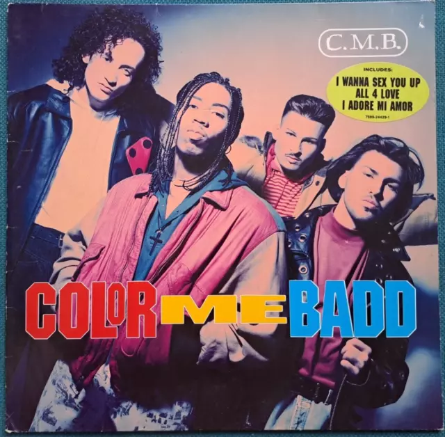 * Color Me Badd LP "CMB" Original 1991 German 1st Press 12" Vinyl Album RECORD