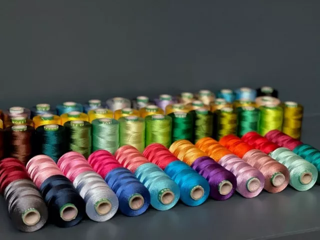 Wholesale Lot SPOOL OF silk sewing Thread machine thread embroidery thread silk