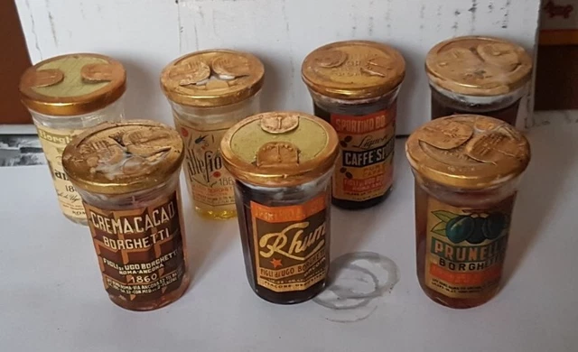 Mignon Barattolino Borghetti (Sambuca,Millefiori,caffè,Rhum,Roma,Cacao,Prunella)