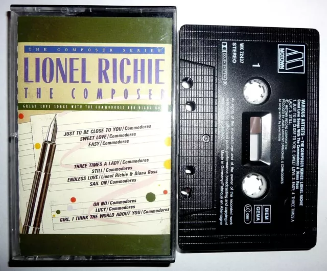 Lionel Richie - The Composer / MC Kassette / 1986 / Cassette / Commodores Motown