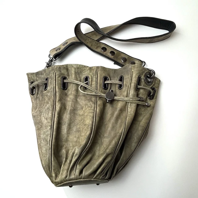 Bucket Bag Vintage Mimco MIMCO BUCKET DRAWSTRING Bag Genuine