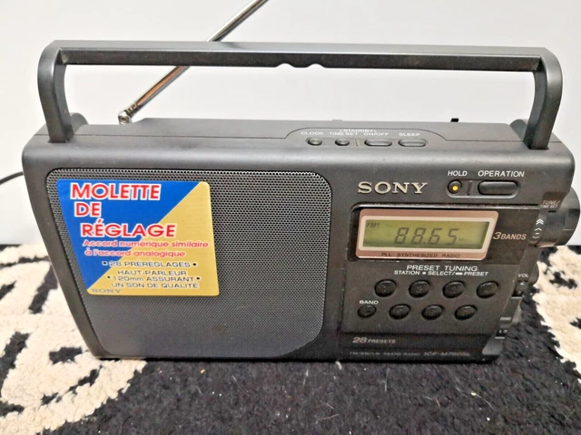 POSTE RADIO SONY ICF-M60L rds 3 BANDS