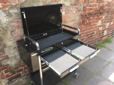 Blue-Point Roll Cart 4 Drawer Tool Box, Service Trolley KRBC7TBPC Snap-on Black 5