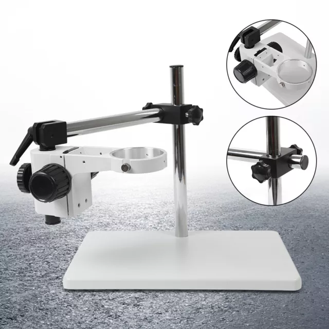 Lab Table Microscope Boom Stand Support Large Stereo Arm Focusing Holder 76mm