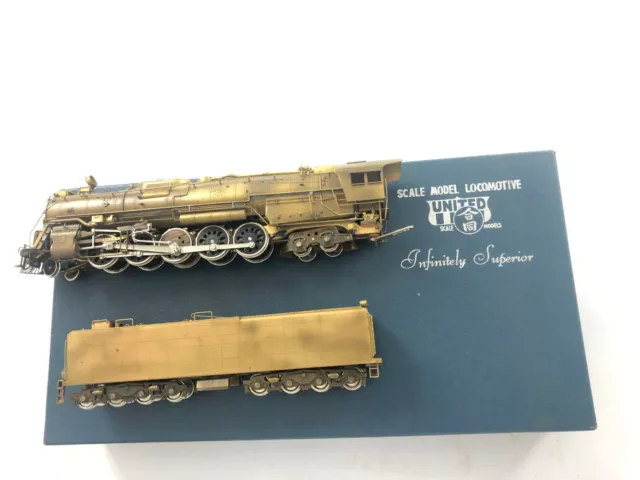 United Santa Fe 2-10-4 Lokomotive Spur H0 Finescale Messingmodel BRASS