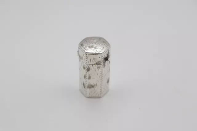 Vintage Sterling Silver Pill Pot Box Import Hallmarked Birmingham 1993