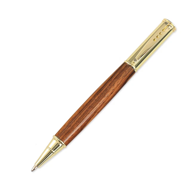 Kit de pluma Wordsmith, acabado dorado, kit individual, torneado de madera heredado