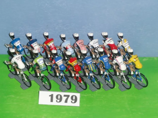 FIGURINE CYCLISTE - CYCLIST FIGURE - 1979 TOUR DE FRANCE COMPLET (16 Figurines)