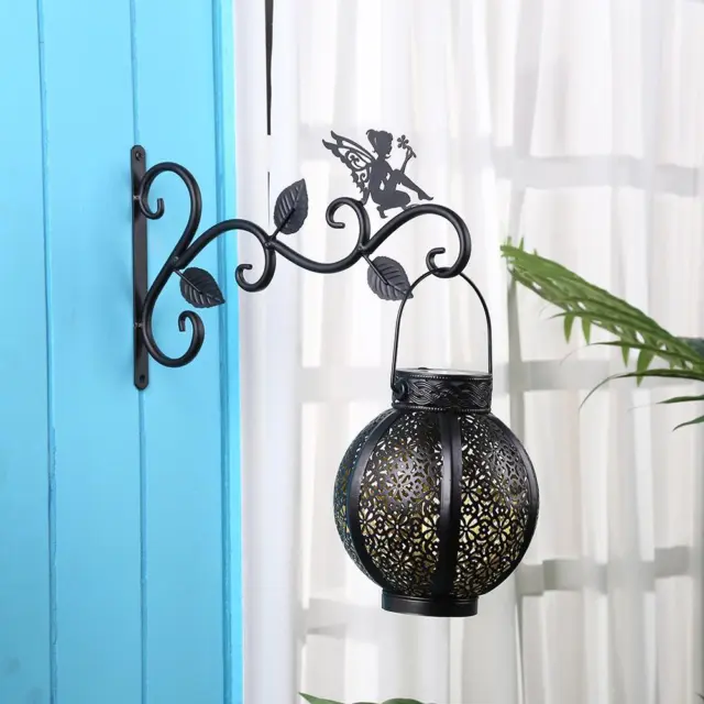 Wrought Iron Hanging Flower Basket Decorative Hanger Bracket (Flower Fairy)