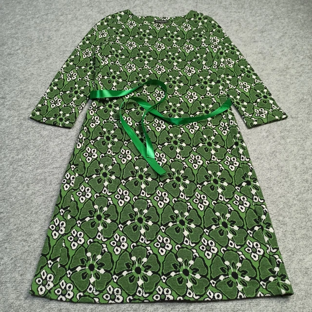 Robe King Louie Sheeva Namaste - Vert à Fleurs - Ceinture à Nouer - Taille Normale - Neuf Avec étiquettes