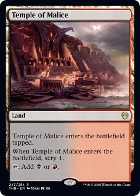 MTG - TEMPLE OF MALICE - Theros Beyond Death (R)