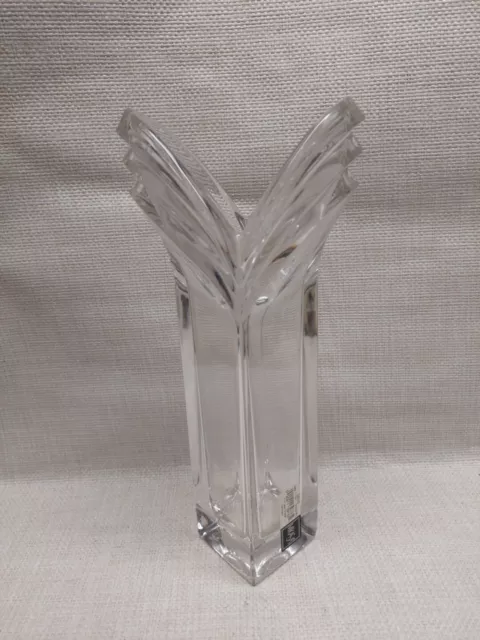 Mikasa Art Deco Glass Crystal Bud Vase SN 027 630 Germany 11 3/4 In Tall