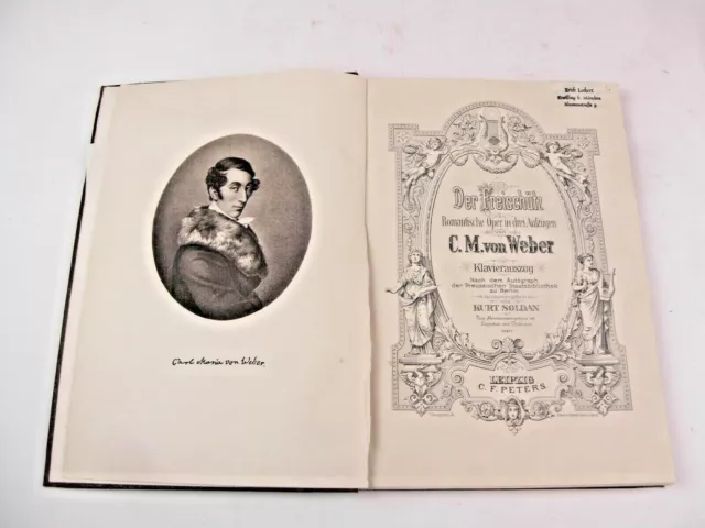 alte Noten C.M. von Weber Der Freischütz Klavierauszug Kurt Soldan C.F. Peters