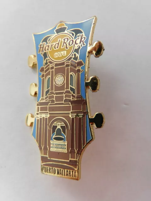 Hard Rock Cafe 2007 GUITAR HEAD City Icon with Logo Series Pin - Puerto Vallarta