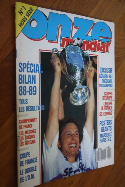 Poster ONZE Mondial Football - Ljuboja PSG / Luyindula - Vintage France