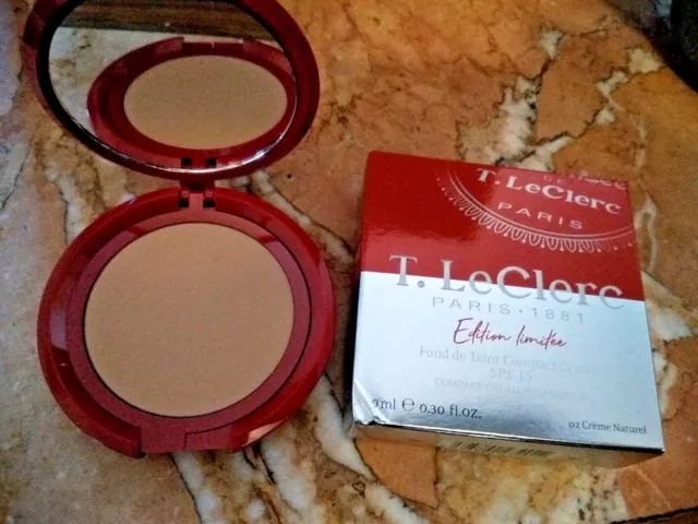 Fond De Teint Compact Creme, Teinte Creme Naturel 02,Theophile Leclerc