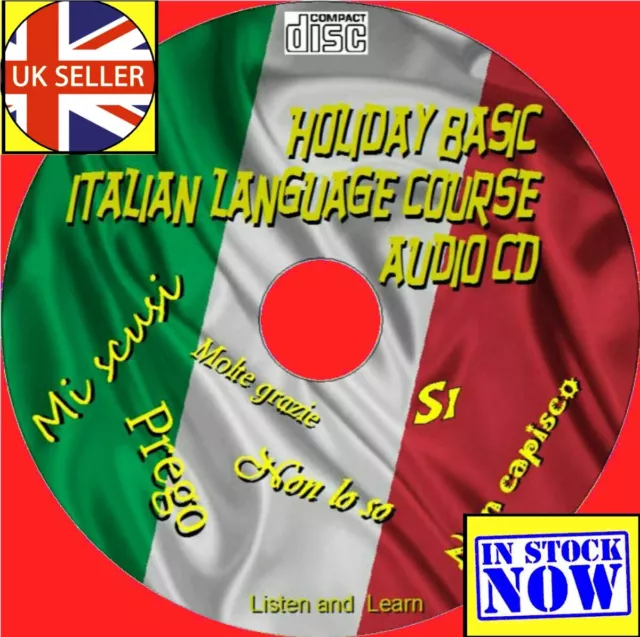 Learn ITALIAN Holiday Basics FAST EASY Listen Learn Language Audio Course CD New