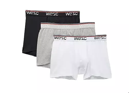 Wesc Men's Cotton Modal Stretch Boxer Briefs, Pack 3, XL