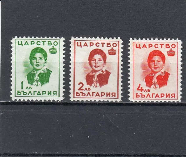 Bulgarien 1937 J. postfrisch Satz MiNr. 312-314 MNH(**)