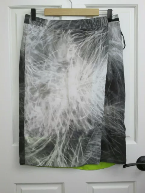 Simply Vera Vera Wang Gray Wrap Skirt Womens Size S 30x24 Lined 14-25617