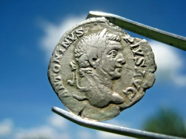 CARACALLA  Ancient Roman Silver Denarius Coin