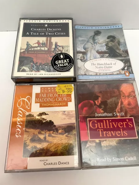 Audio Books on Cassette  Classic Literature Dickens, Hardy, Hugo, Swift English