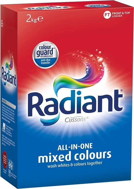 Radiant All-in-one Mixed Colours Front + Top Loader Laundry Powder 2kg