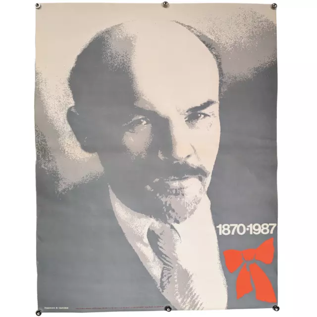 Dictator Lenin / Original Poster / Soviet Ukraine / Social Realism / Agitation