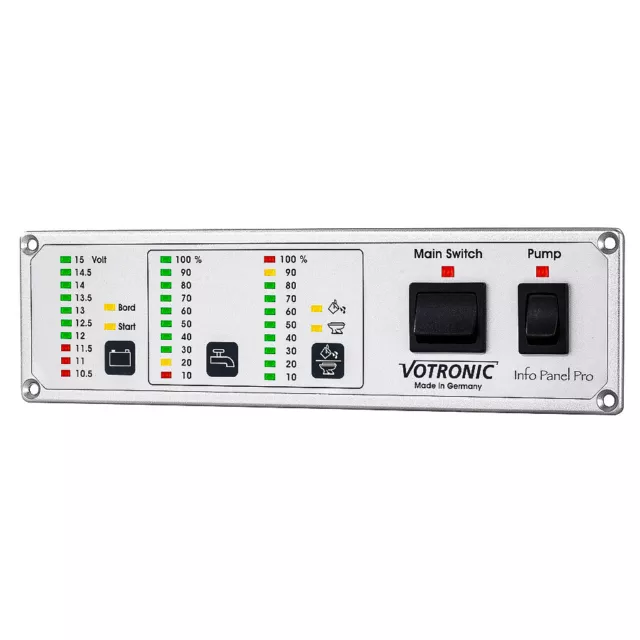 Votronic 5330 Info Panel Pro 12V - Überwachungseinheit und LED Tankanzeige