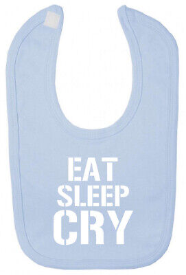 Eat Sleep Cry Bib Christening baby shower gifts for newborn babies boy girl